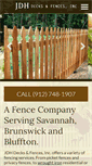 Mobile Screenshot of jdhdecksandfences.com