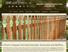 Tablet Screenshot of jdhdecksandfences.com
